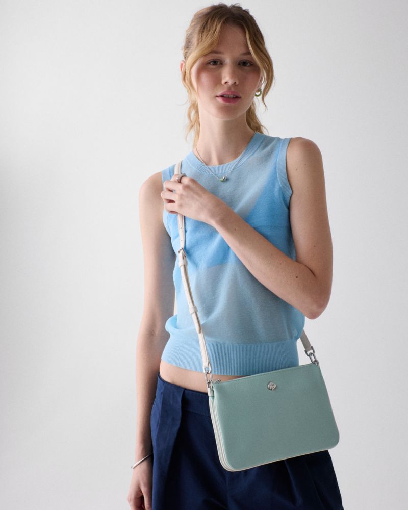 KateSpade Kayla Triple Crossbody Bag Aventurine Multi