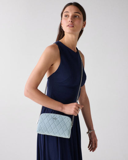 KateSpade Carey Denim Mini Camera Bag Blue Multicolor
