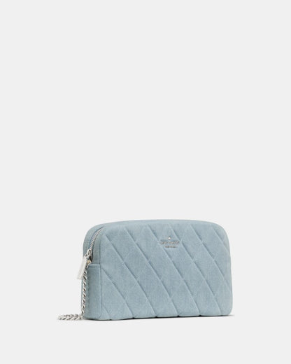 KateSpade Carey Denim Mini Camera Bag Blue Multicolor