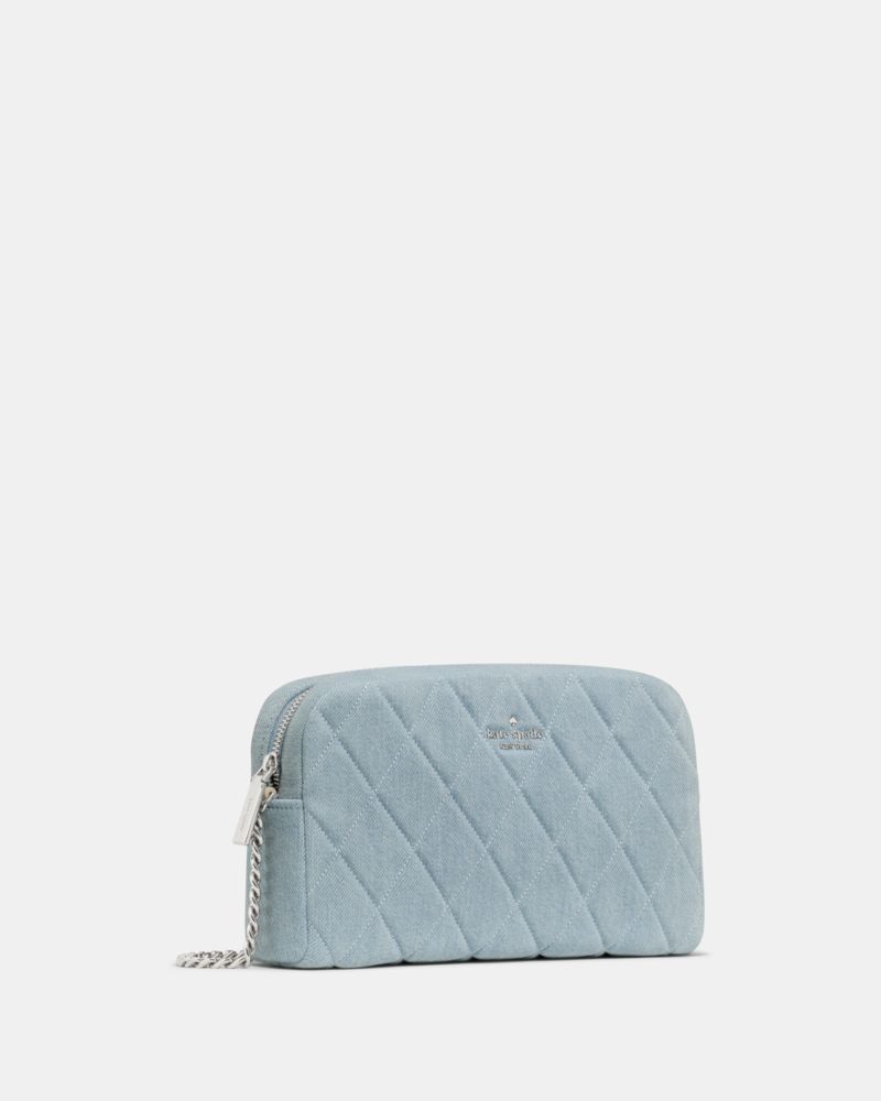 KateSpade Carey Denim Mini Camera Bag Blue Multicolor