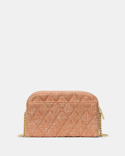 KateSpade Carey Tweed Mini Camera Bag Orange Jasper Multi