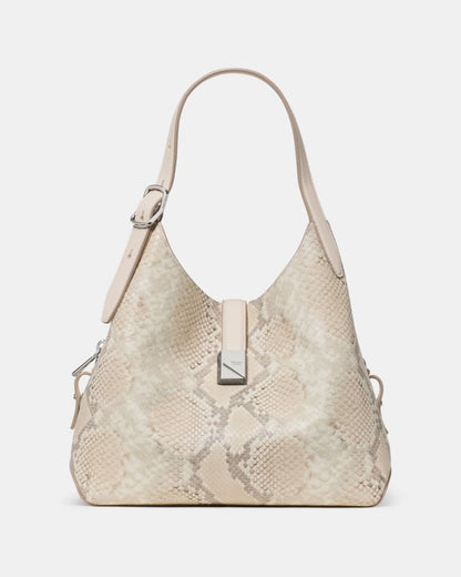 KateSpade Deco Snake Embossed Crossbody Tote Bag Neutral Multi