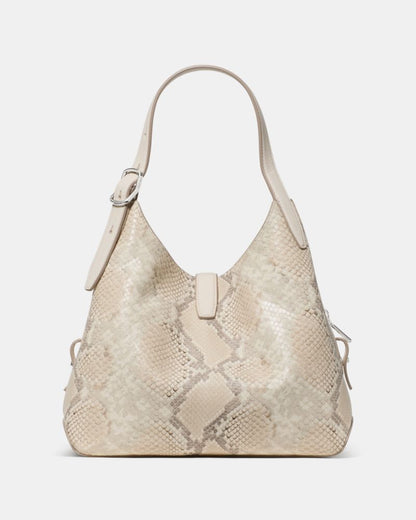 KateSpade Deco Snake Embossed Crossbody Tote Bag Neutral Multi