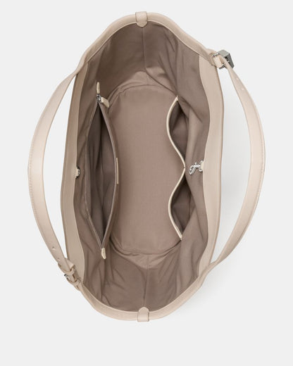 KateSpade Deco Snake Embossed Tulip Tote Bag Neutral Multi