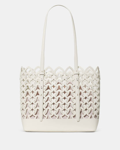 KateSpade Do It All Woven Tote Bag Cream