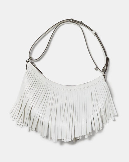 KateSpade Duo Fringe Crossbody Bag True White