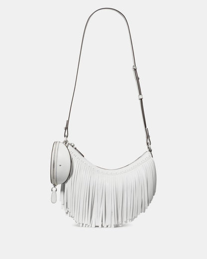 KateSpade Duo Fringe Crossbody Bag True White