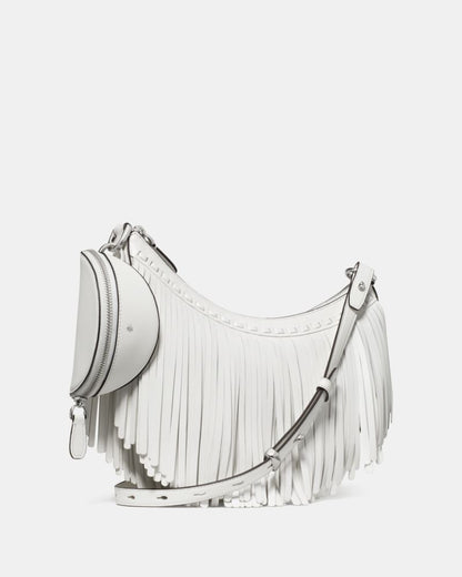 KateSpade Duo Fringe Crossbody Bag True White