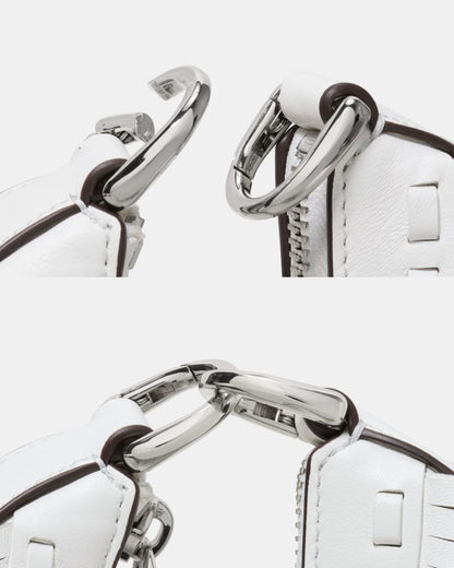 KateSpade Duo Fringe Crossbody Bag True White