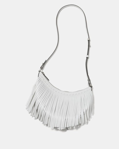 KateSpade Duo Fringe Crossbody Bag True White