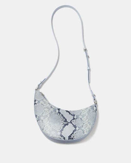 KateSpade Duo Snake Embossed Crossbody Bag Pale Sapphirine