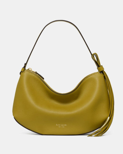 KateSpade Loop Fringe Strap Shoulder Bag Laurel Leaf