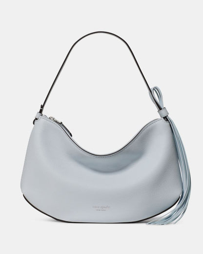 KateSpade Loop Fringe Strap Shoulder Bag Pale Sapphirine