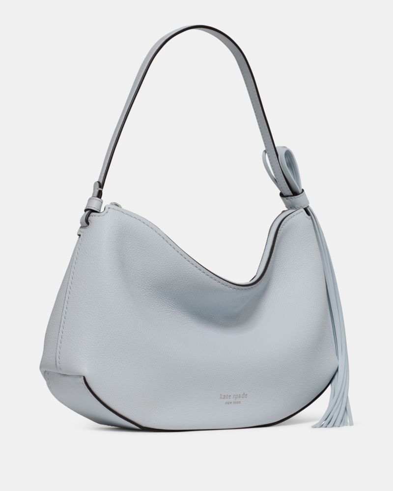 KateSpade Loop Fringe Strap Shoulder Bag Pale Sapphirine