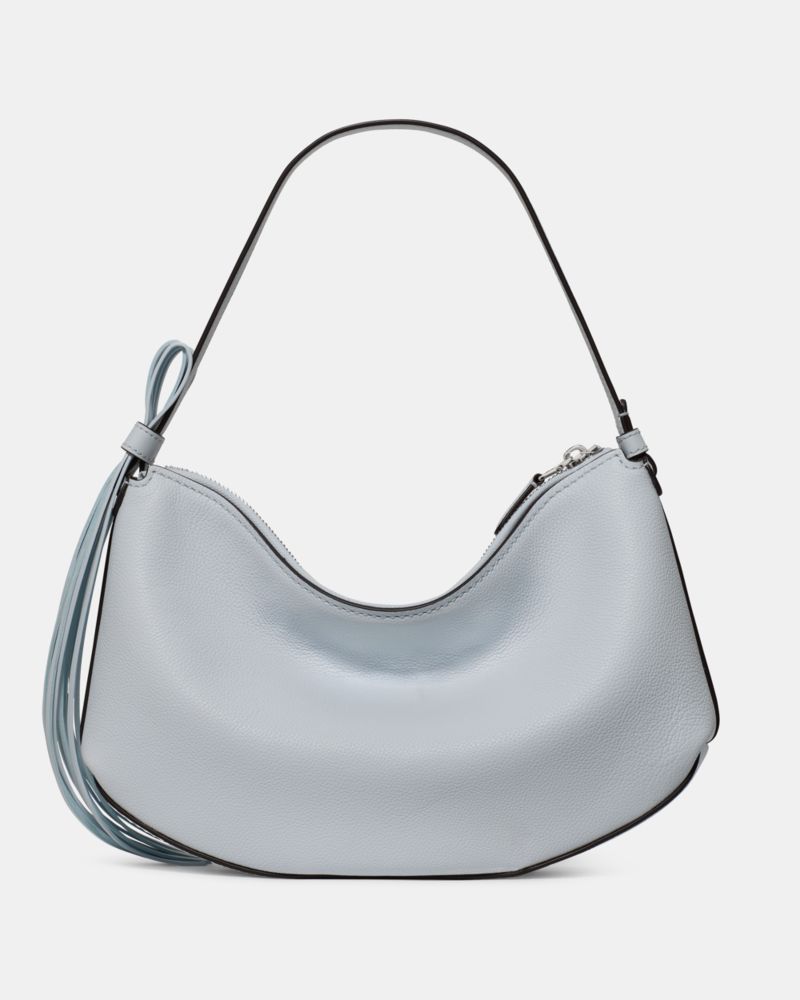 KateSpade Loop Fringe Strap Shoulder Bag Pale Sapphirine