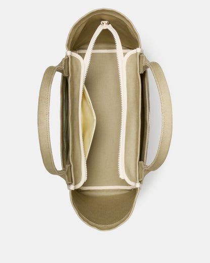 KateSpade Dash Large Canvas Tote Bag Dried Bay Leaf