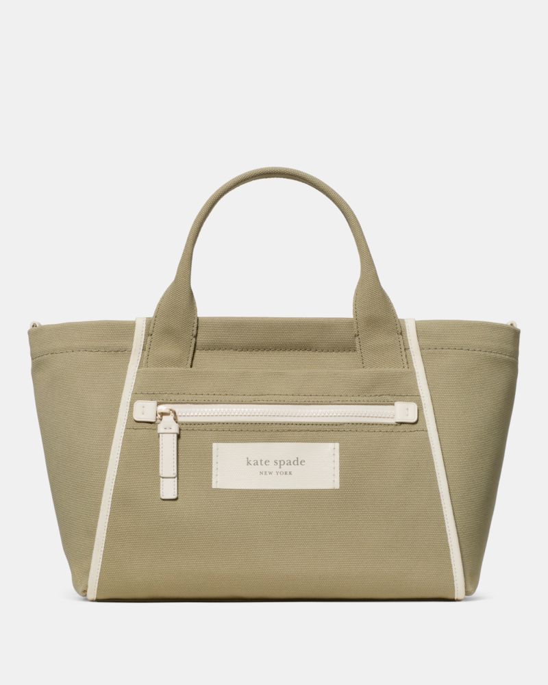 KateSpade Dash Canvas Tote Bag Dried Bay Leaf