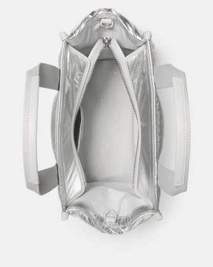 KateSpade Kip Puffy Small Tote Silver