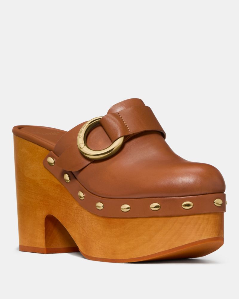 Katespade Halo Platform Clog Mule Saddle
