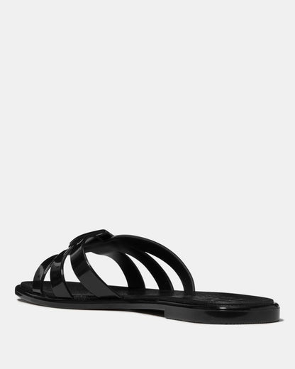 Katespade Sculpted Spade Jelly Sandals Black