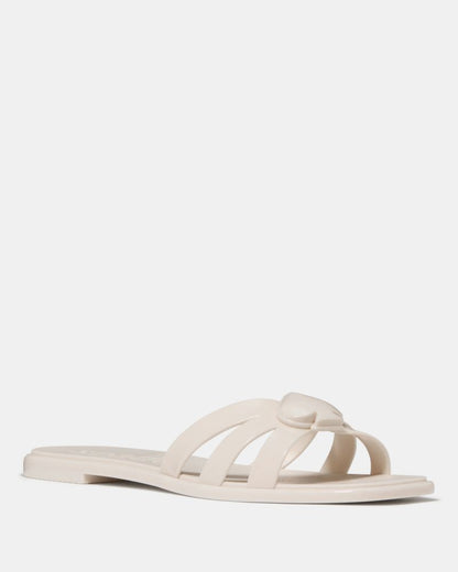 Katespade Sculpted Spade Jelly Sandals Cream