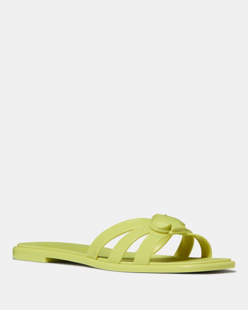 Katespade Sculpted Spade Jelly Sandals Bosc Pear
