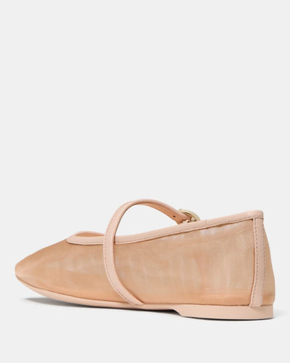 Katespade Halo Mary Jane Flat Light Beige