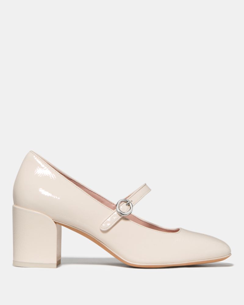 Katespade Halo Mary Jane High Heel Pump Cream