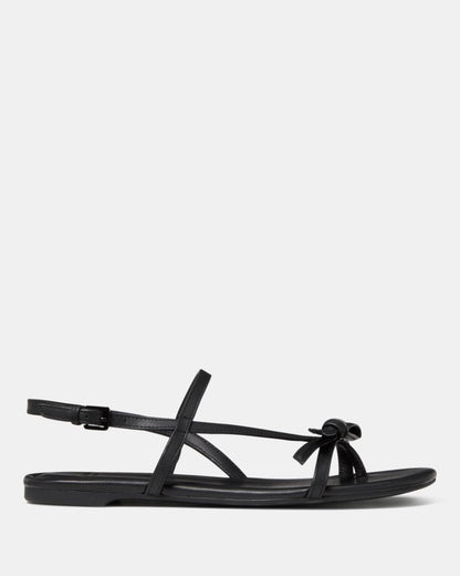 Katespade Loop Flat Sandal Black