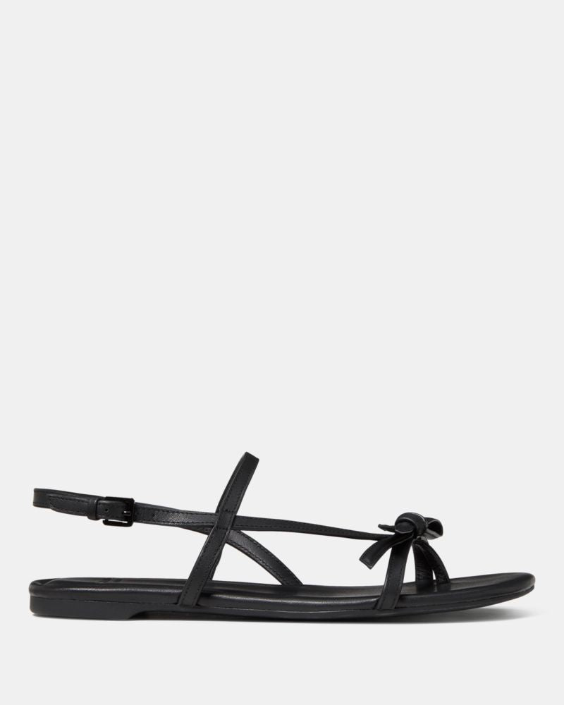 Katespade Loop Flat Sandal Black