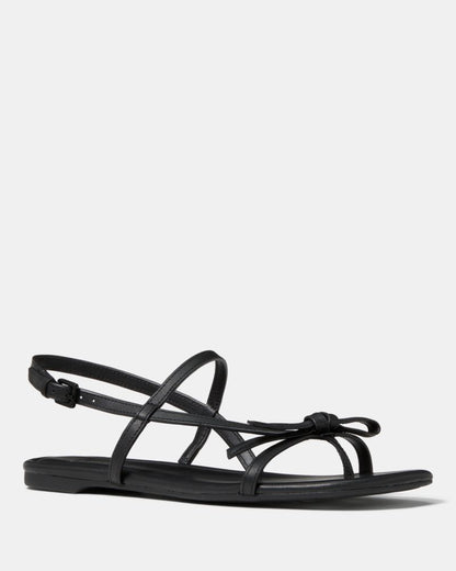 Katespade Loop Flat Sandal Black
