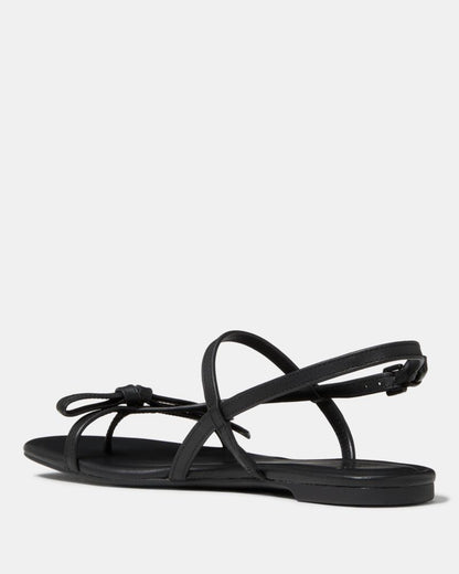 Katespade Loop Flat Sandal Black