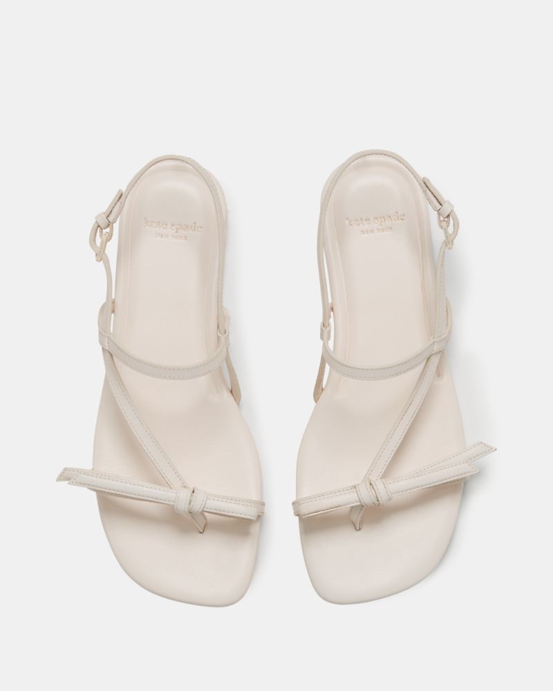 Katespade Loop Flat Sandal Cream