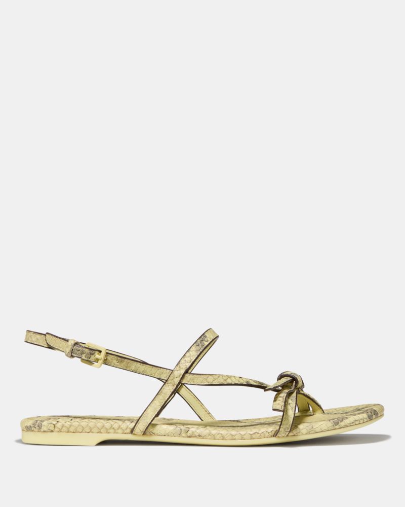 Katespade Loop Flat Sandal Pale Citron