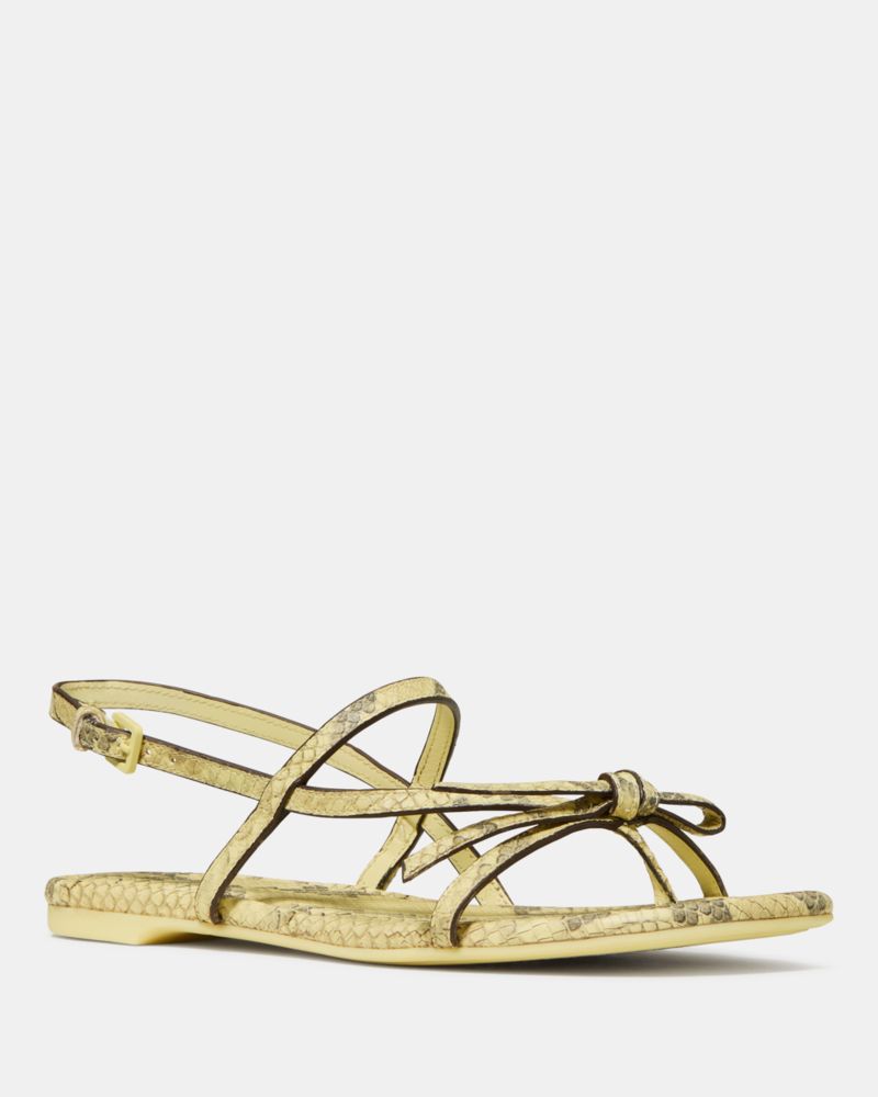 Katespade Loop Flat Sandal Pale Citron