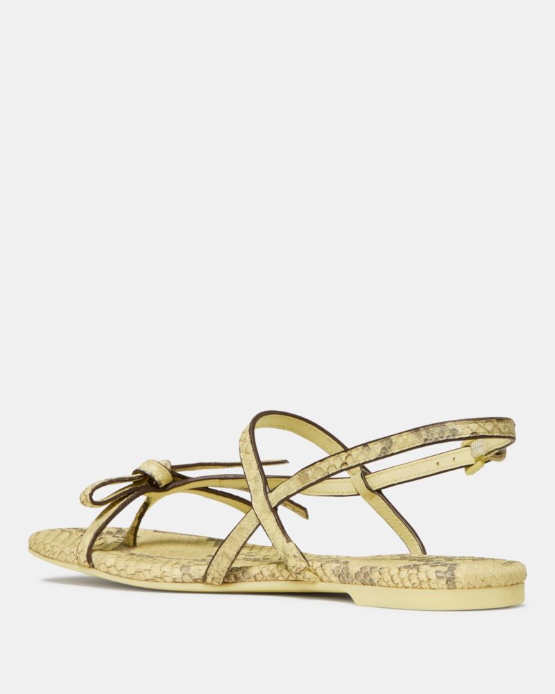 Katespade Loop Flat Sandal Pale Citron