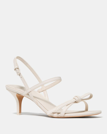 Katespade Loop Kitten Heel Sandals Cream
