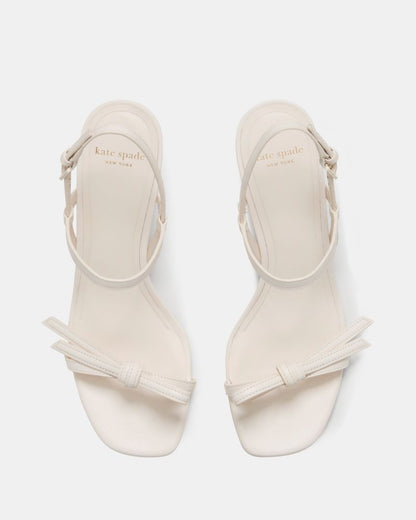 Katespade Loop Kitten Heel Sandals Cream