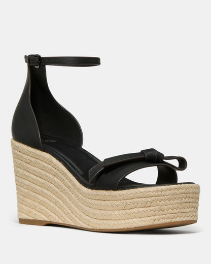 Katespade Loop Espadrille Wedge Sandal Black