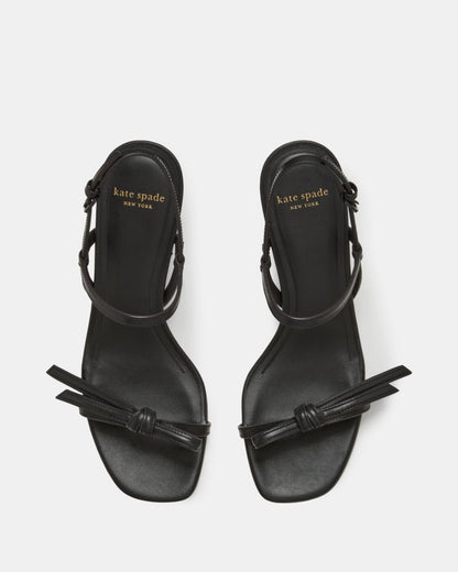 Katespade Loop Block Heel Sandal Black