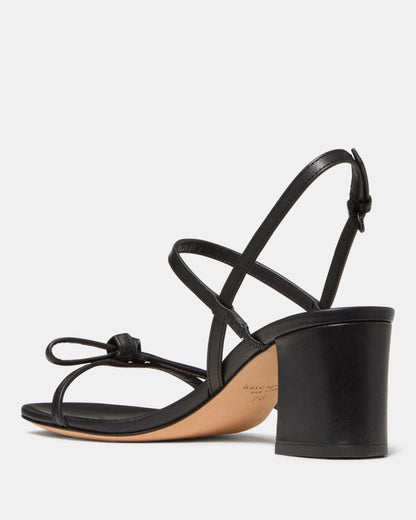 Katespade Loop Block Heel Sandal Black