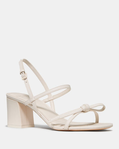 Katespade Loop Block Heel Sandal Cream