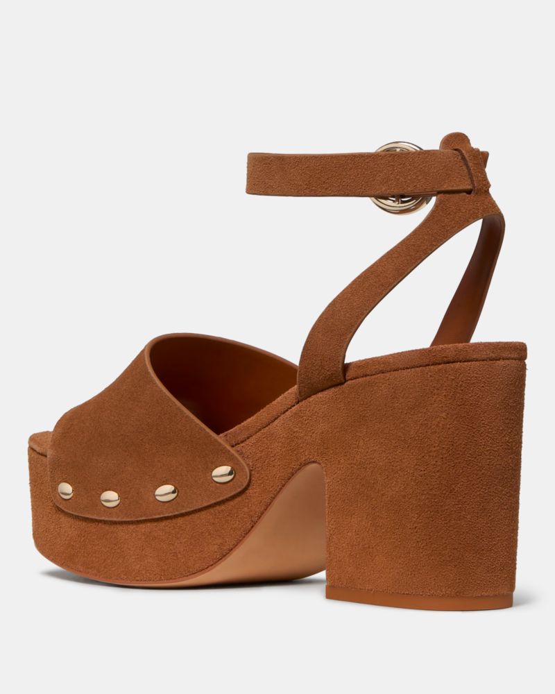 Katespade Halo Platform Sandals Saddle