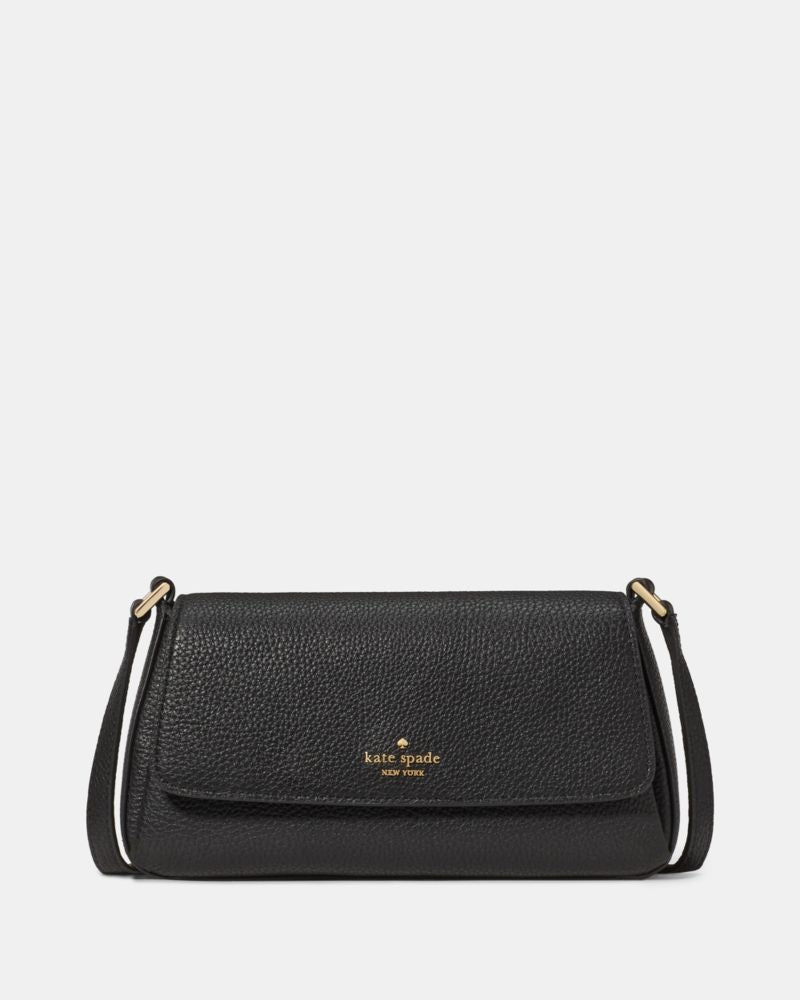 KateSpade Sutton Mini Flap Crossbody Black