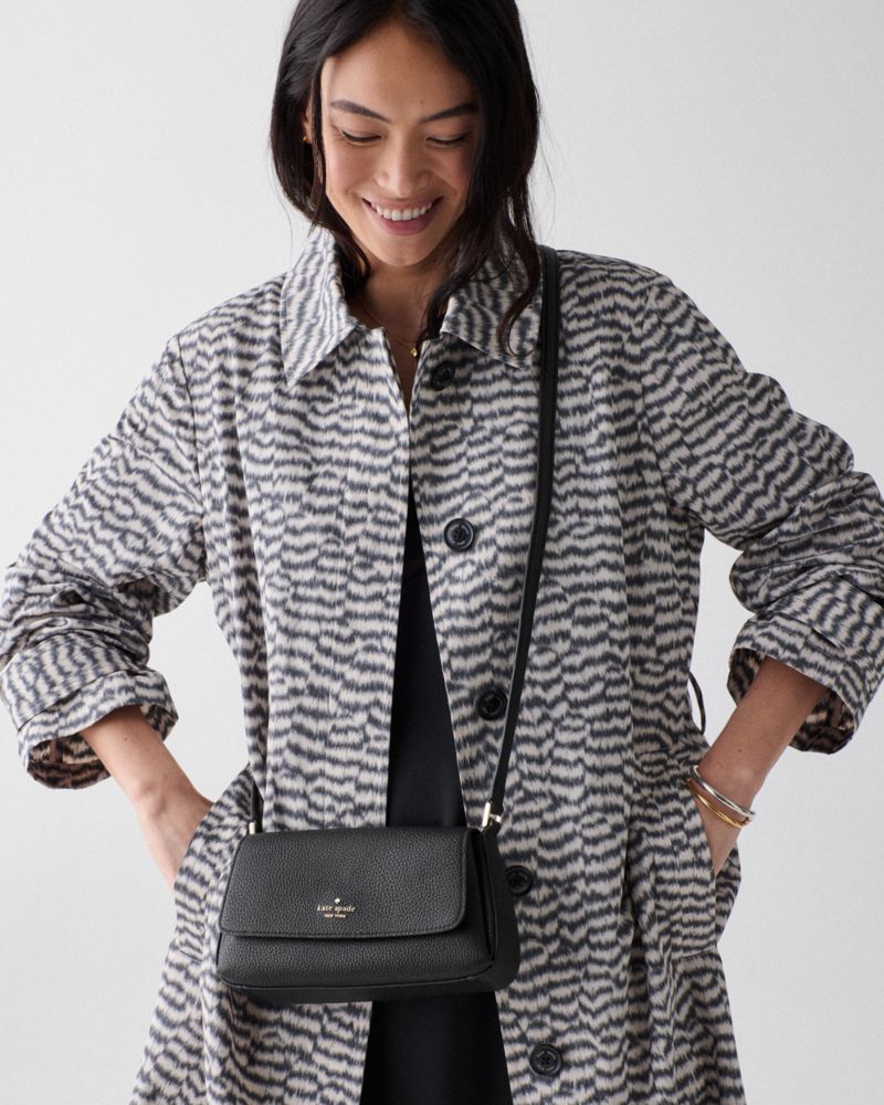 KateSpade Sutton Mini Flap Crossbody Black