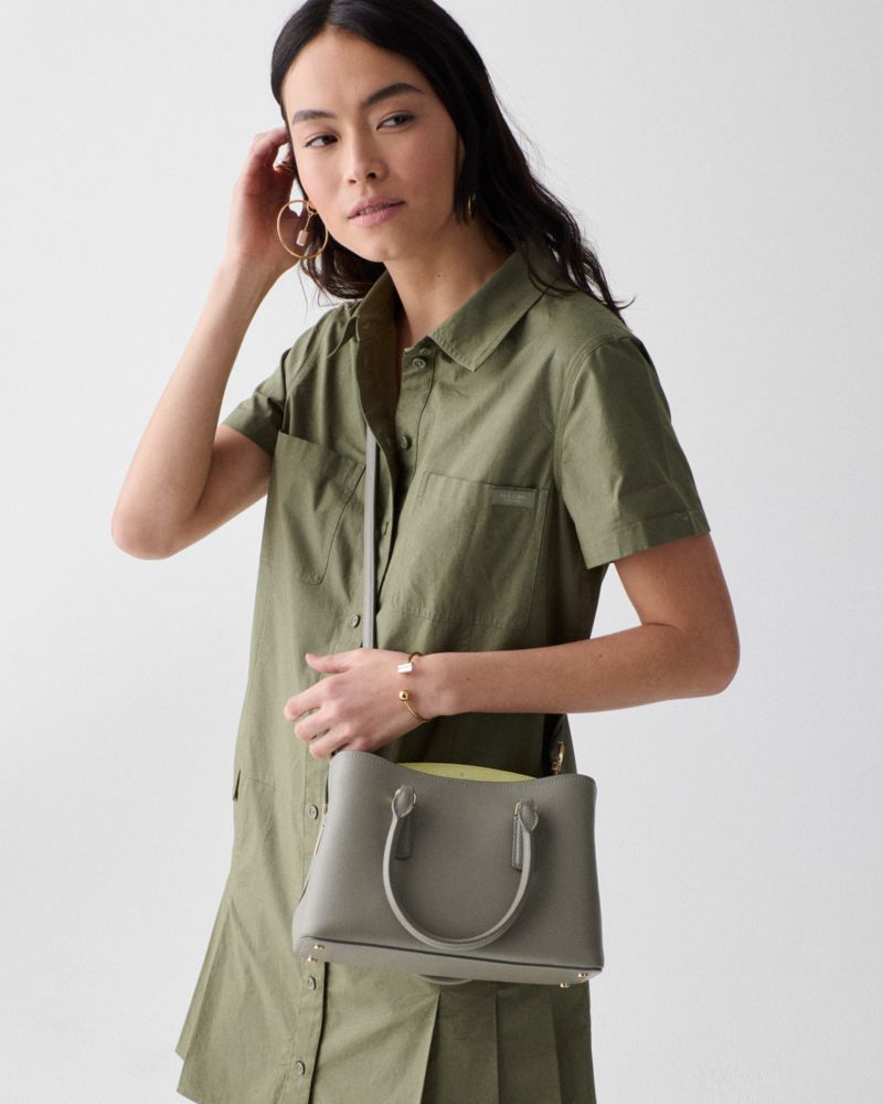 KateSpade Thompson Street Small Satchel Bag Dusky Pine Multi