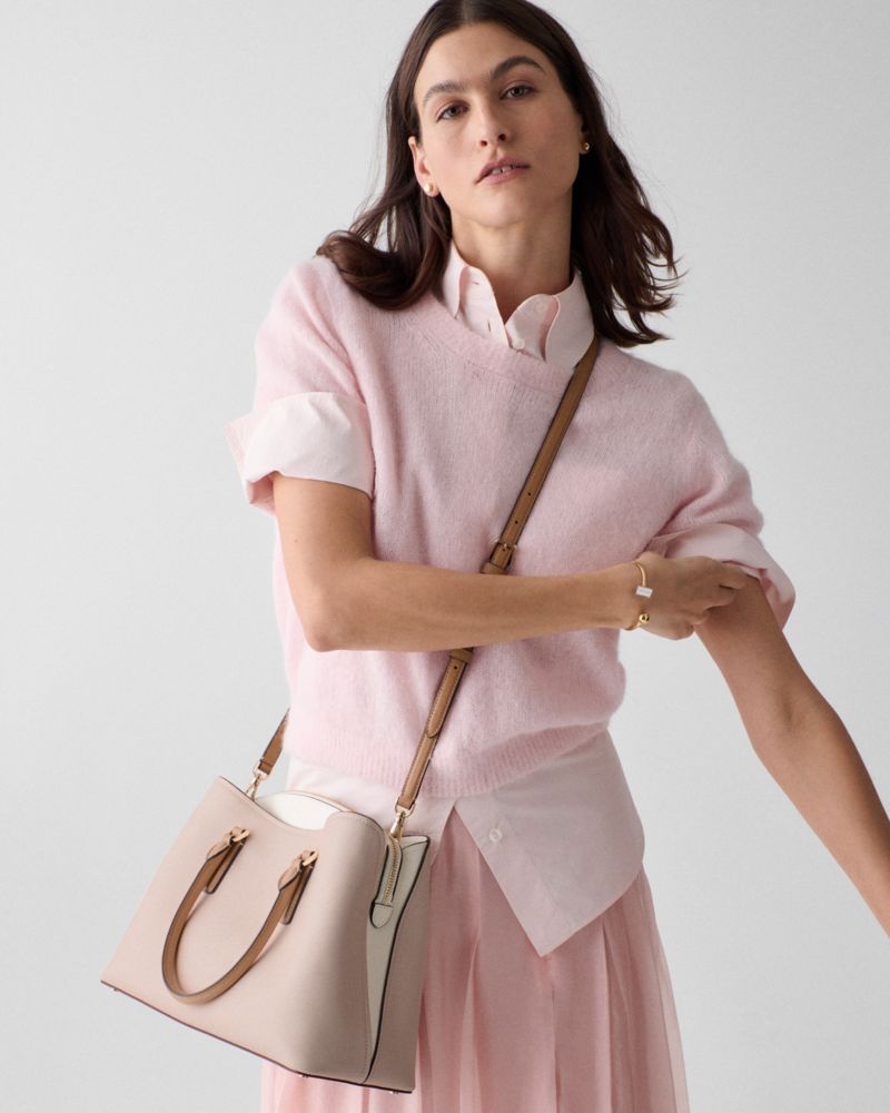 KateSpade Thompson Street Satchel Bag Powdered Sugar Multi