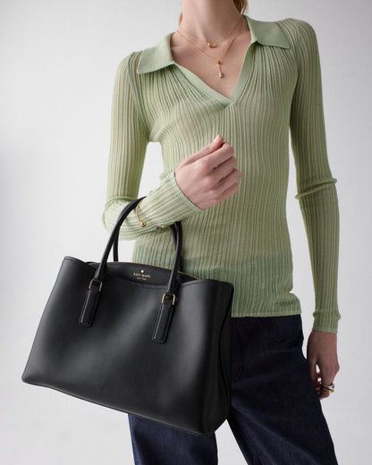 KateSpade Thompson Street Satchel Bag Black