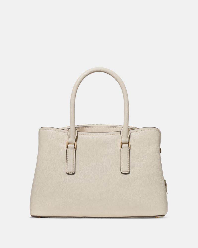 KateSpade Thompson Street Floral Small Satchel Bag Cashew Milk