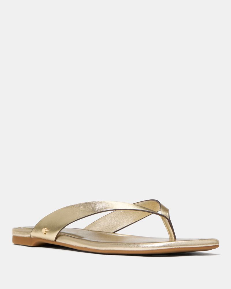 Katespade Sandie Flip Flop Sandal Pale Gold